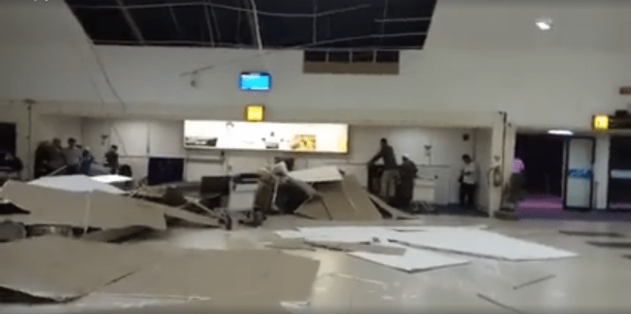 [Video] Histeris! Angin Kencang Rusak Bandara Syamsudin Noor Banjarmasin
